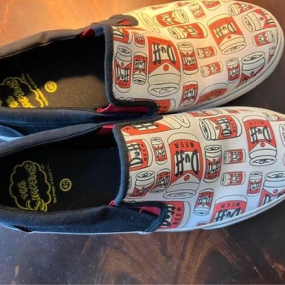 NWOT Bart Simpson, Duff Beer Shoes unisex - Picture 2 of 7